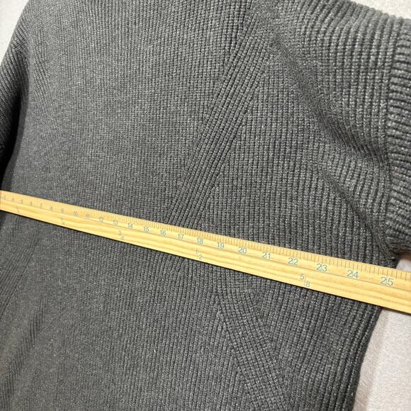 Express Oversized Heavyweight Gray Mockneck Sweater XL Minimalist Warm Academia - Picture 4 of 7